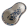 Large fruit cup in Rouen earthenware with blue and brown floral decoration p