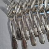 12 SOH Silver Metal Table Forks