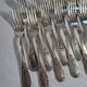 12 SOH Silver Metal Table Forks
