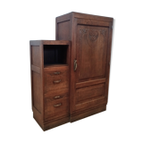 Asymmetrical vintage wardrobe 50s