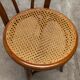 Pair of chairs bistrto Brief 1900 curved wood and canning