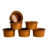 Set of 6 ramekins / terracotta raviers