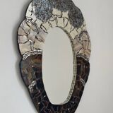 Miroir en mosaïque vintage français