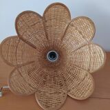 Vintage rattan hanging lamp