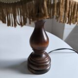 Lampe à poser en bois tourné