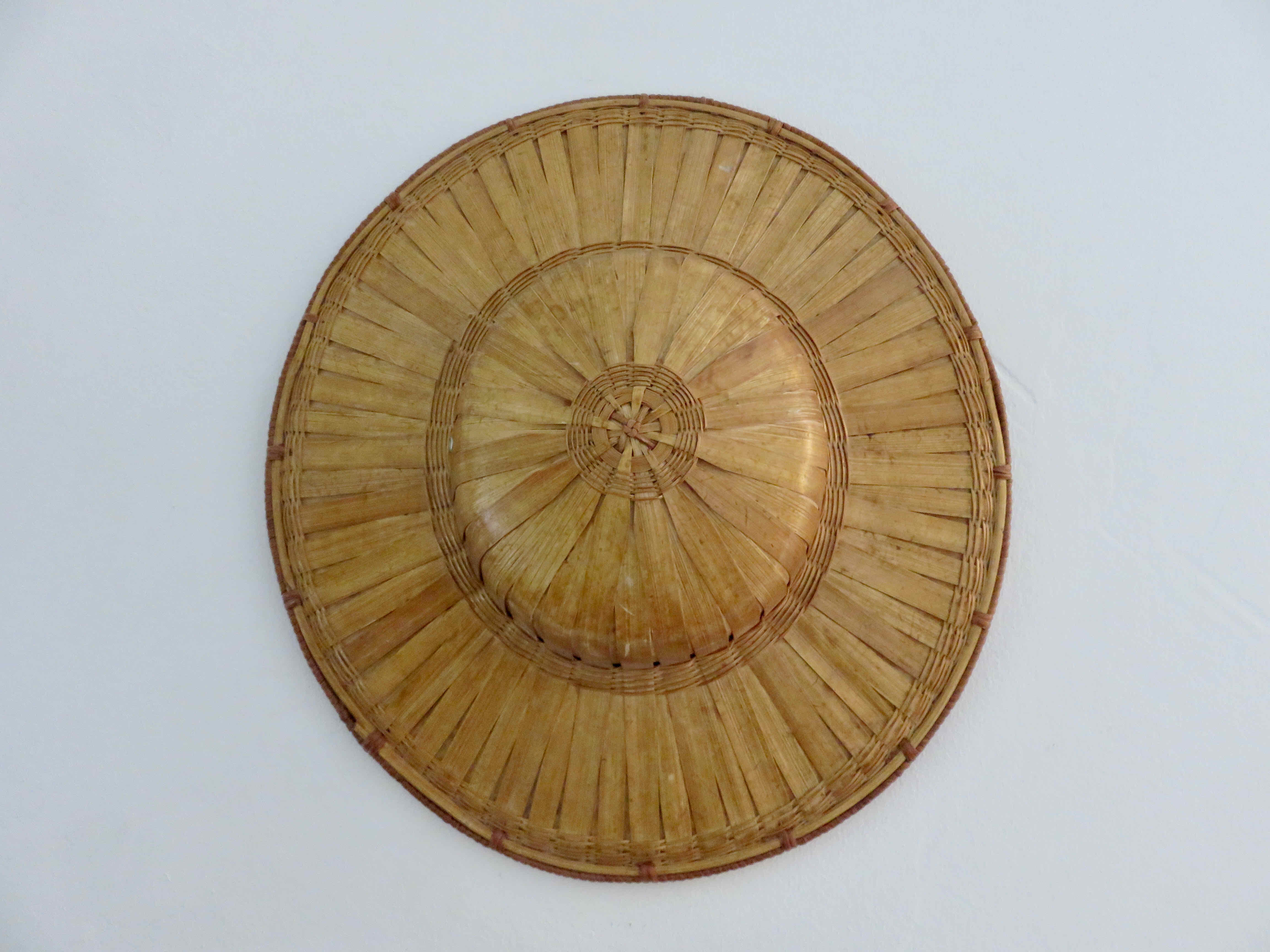 Hat, colonial helmet in bamboo 60s 70s