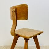 Children's chair, wooden, 70s
