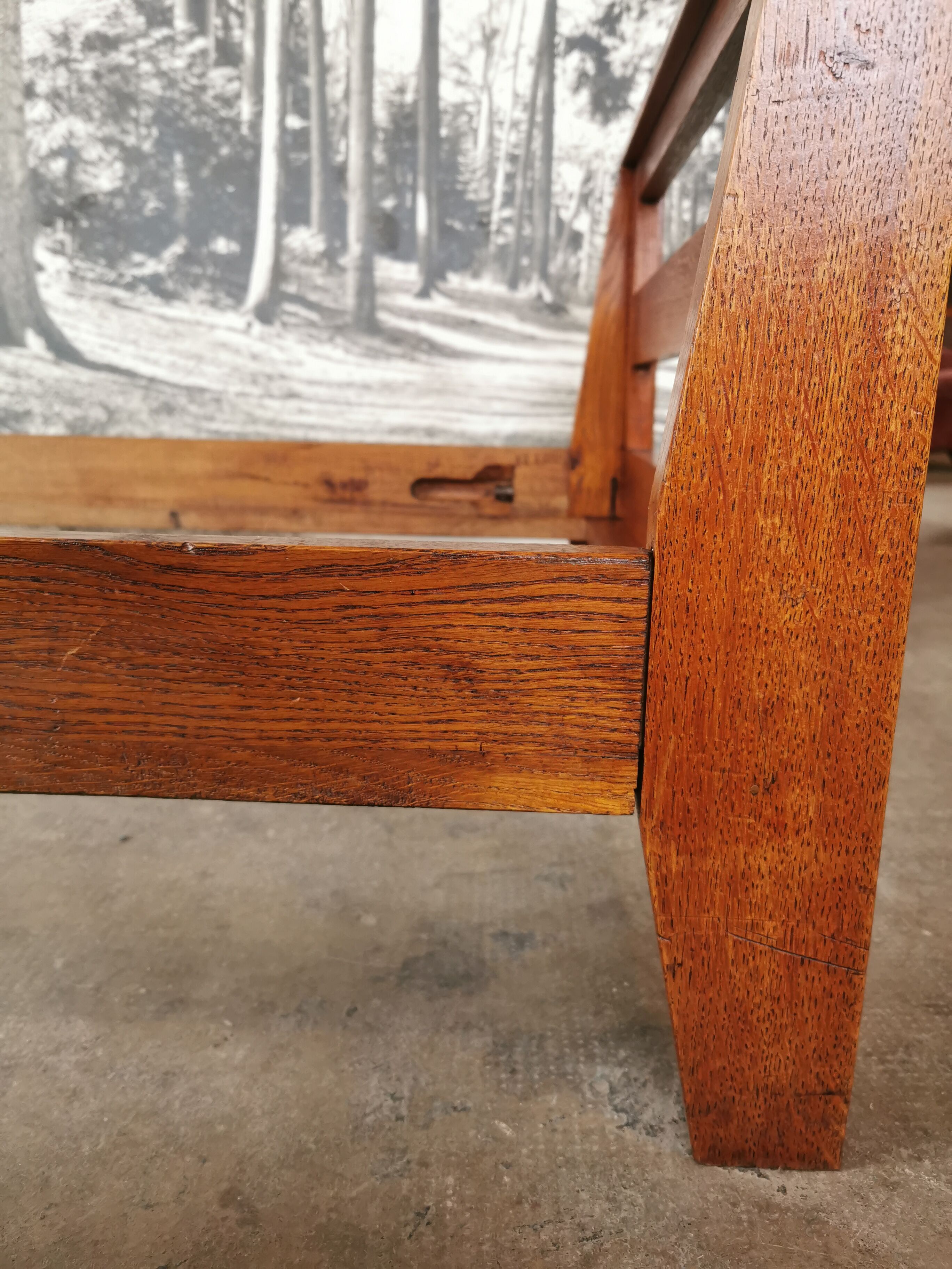 Mru bed René Gabriel, reconstruction