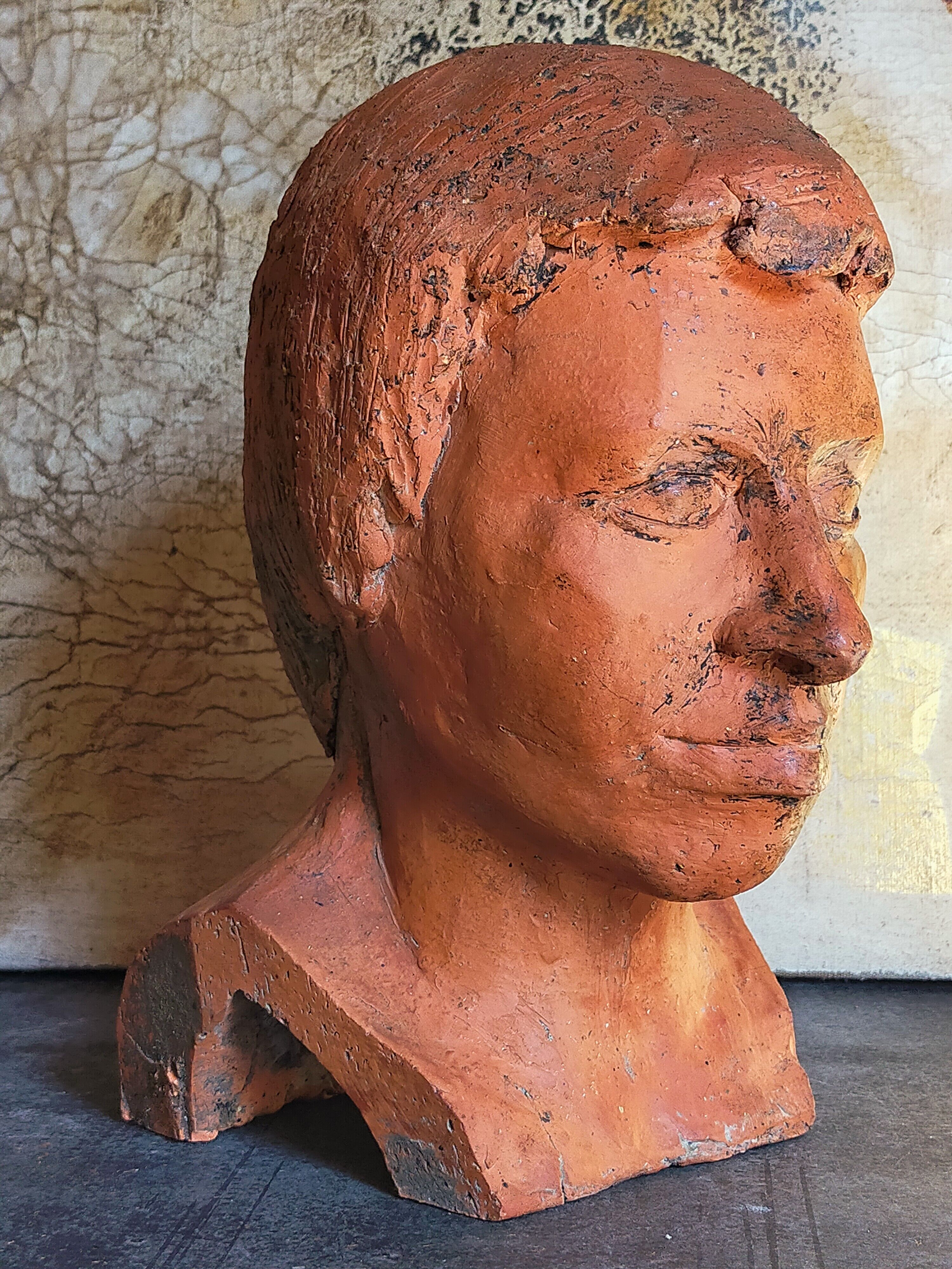 Young man's head original artist modeling