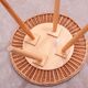 Mid century rattan coffe table by Jan Kalous for ÚLUV, 1960´s, Czechoslovakia