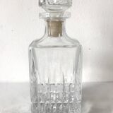 Crystal glass whiskey decanter