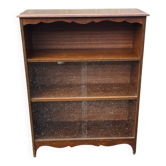 Small antique wooden and glass display cabinet.