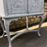 Sideboard in patinated solid wood