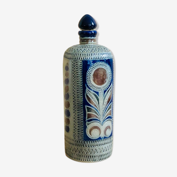 Vintage ceramic soliflore bottle Westerwald, Germany