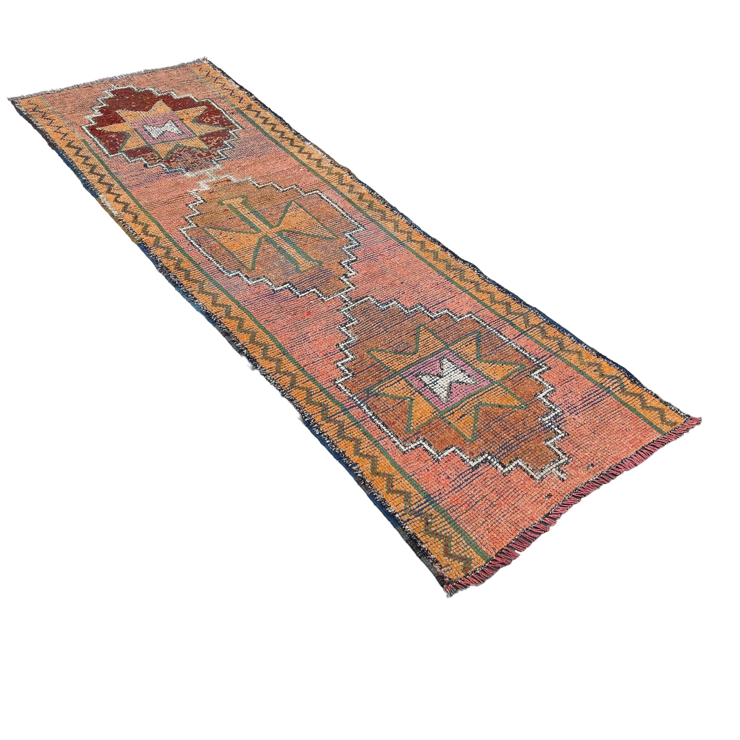 Vintage kurdish herki runner  290 x 95 cm