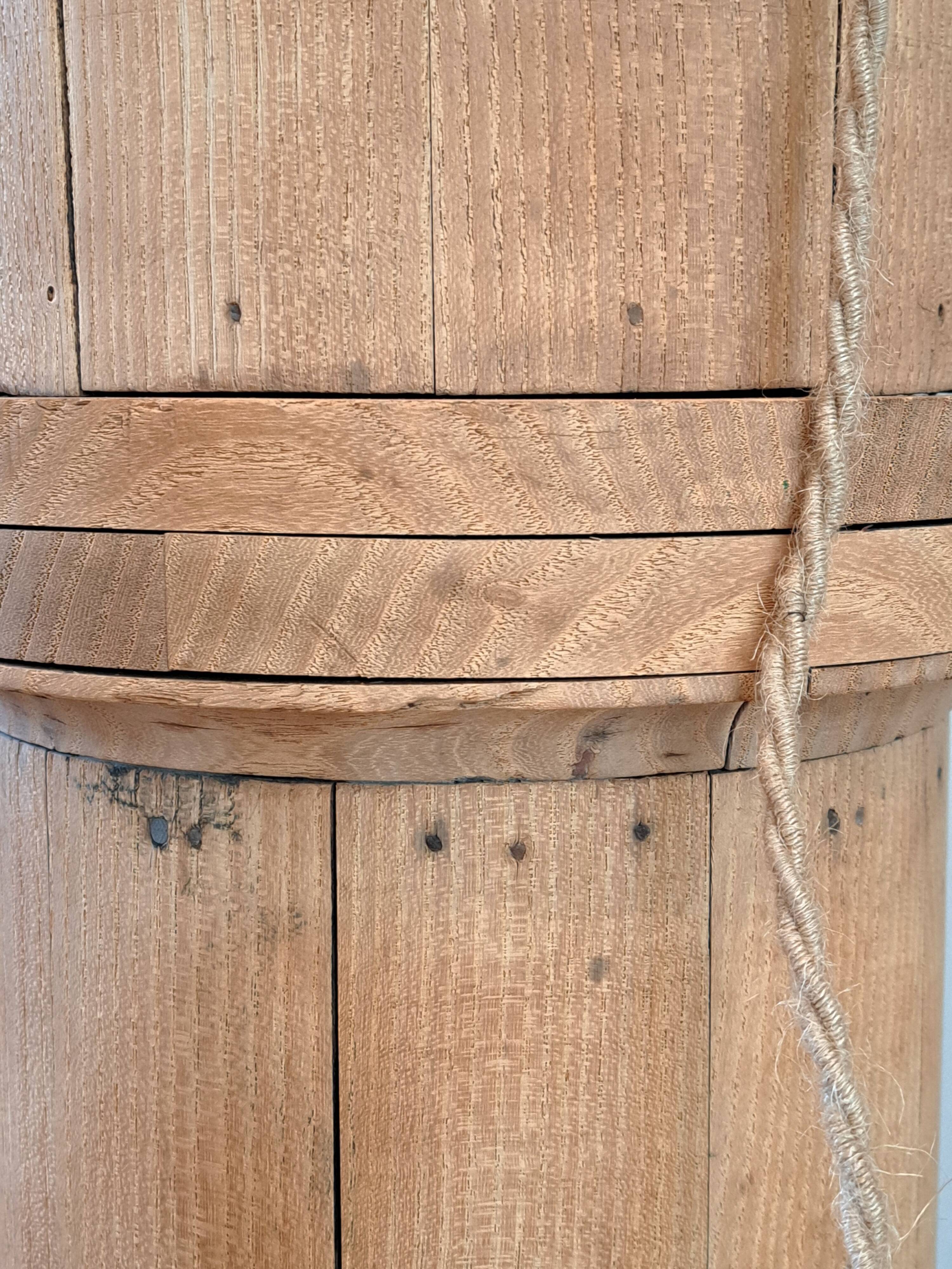 Vintage pulley floor lamp revisited