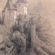 Collage dessins à la mine de plomb et craie blanche 1872