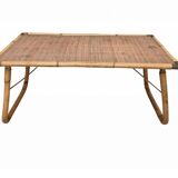 Folding table in bamboo