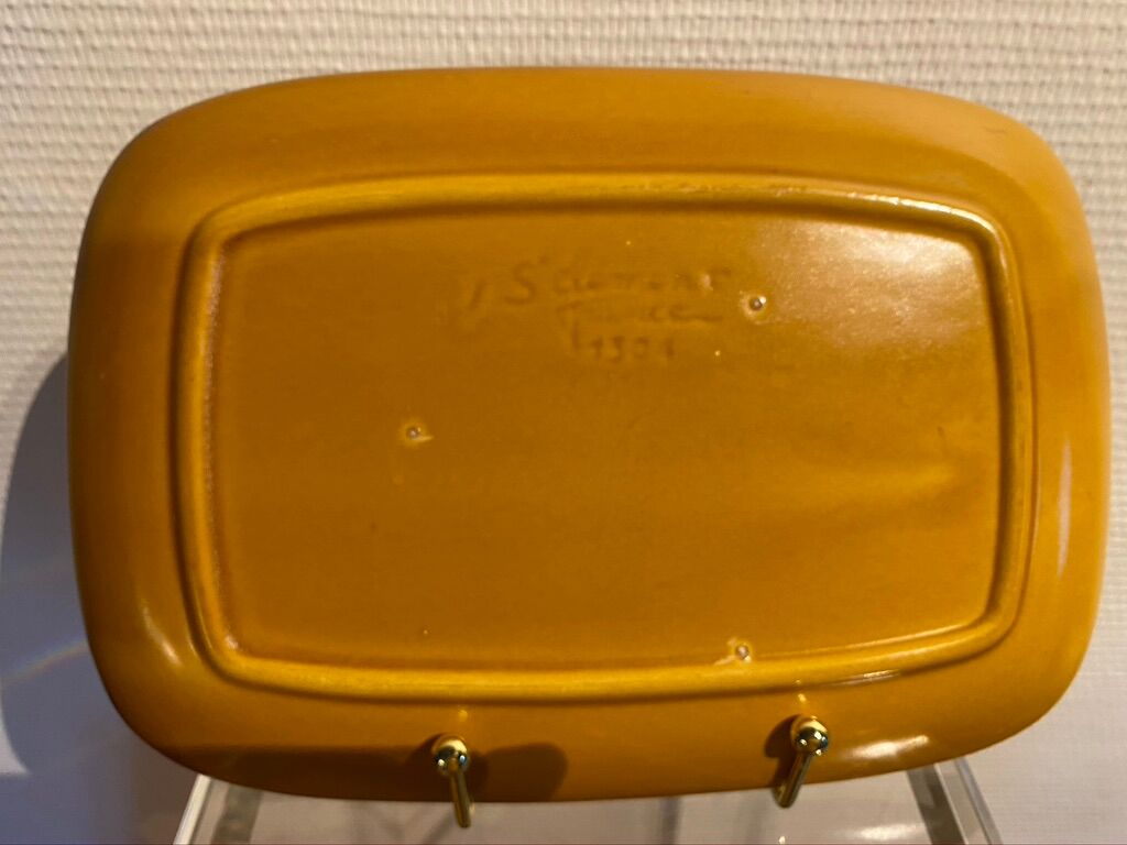 Set of 6 vintage plates with St Clément fish decor