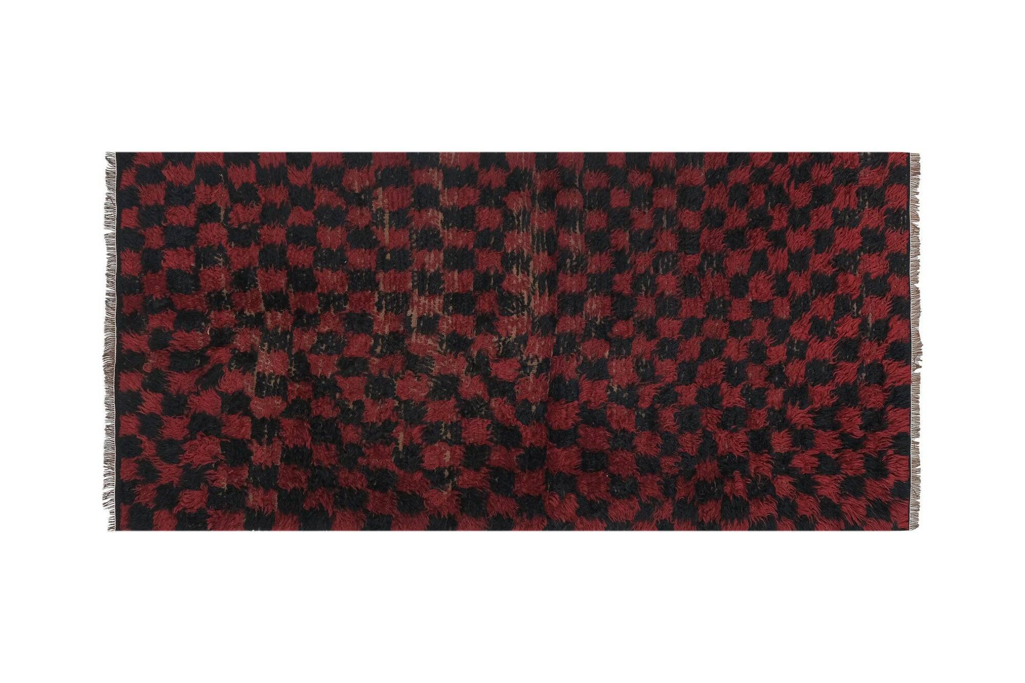 Vintage handmade Turkish rug 97x194 cm