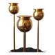 Pierre Forssell, Tulip chandeliers, brass, Skultuna, Scandinavian Modern