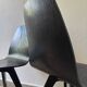 90s designer chairs in lacquered curved wood (X2)