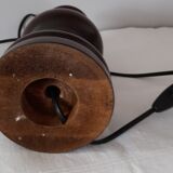Pied de lampe en bois tourné
