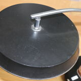 Fase black desk lamp from the 50s with reflector