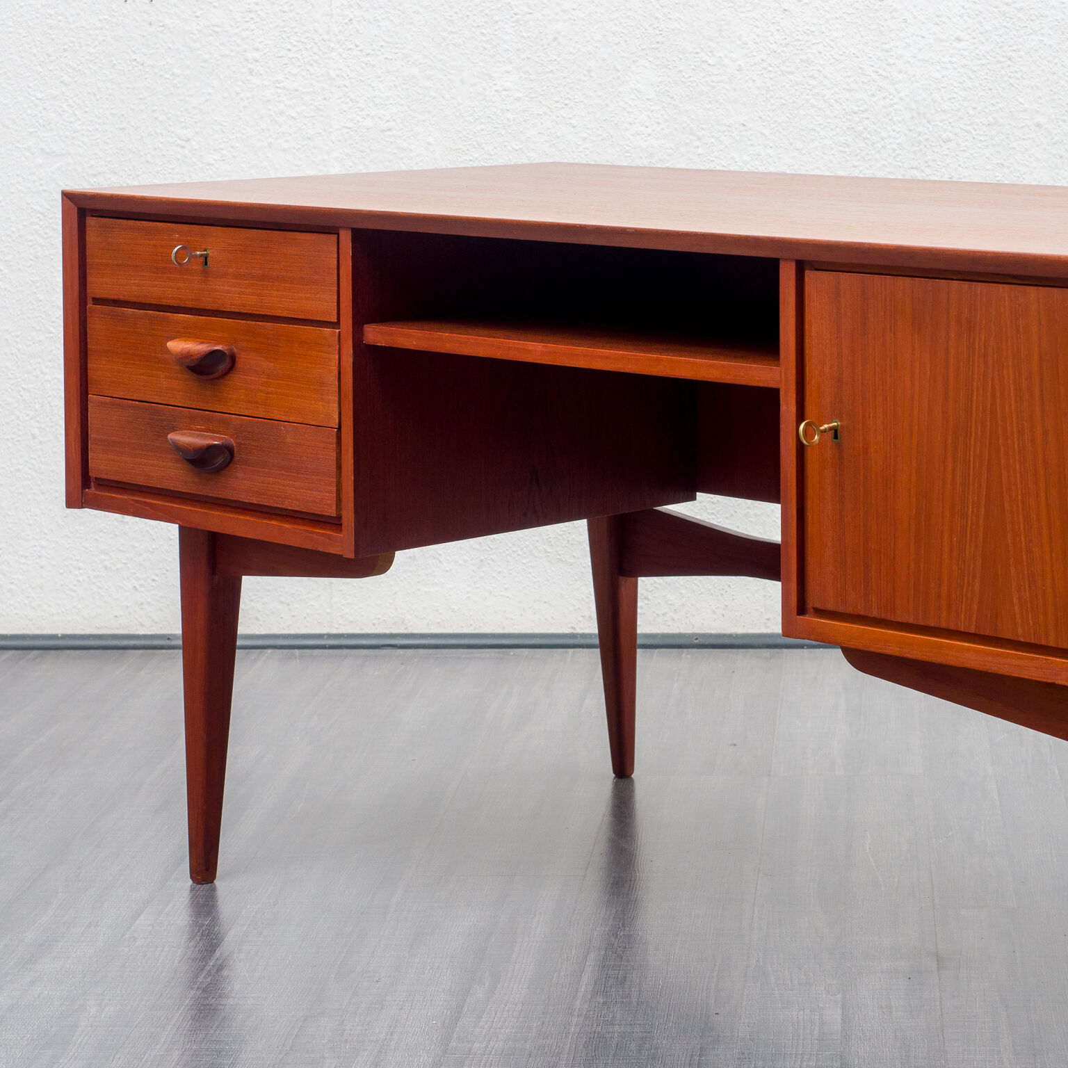 Office 60s, teak, restored