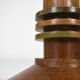 Pair of art deco lamps in wood and patinated bronze around 1930