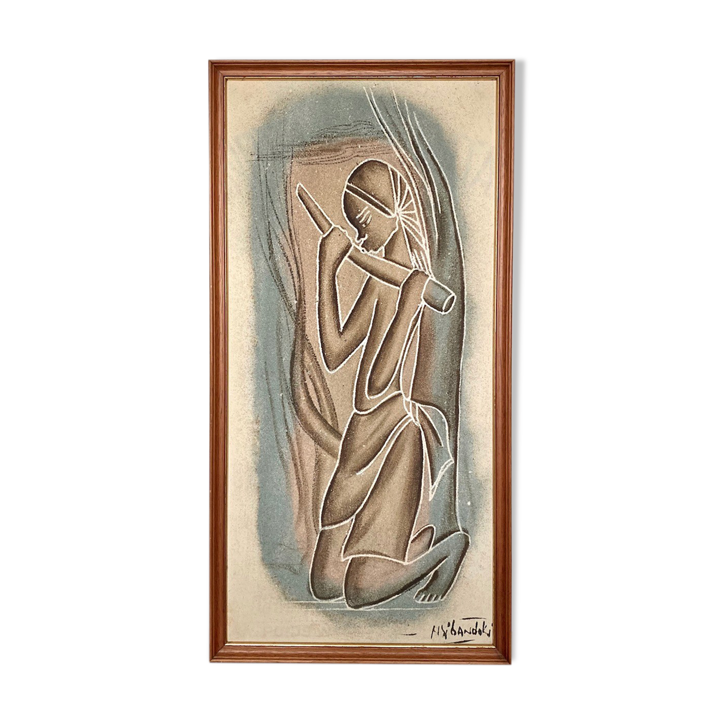 African Art - Zaire 1950's - Signed NY'Bandoki