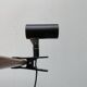 Minimalist postmodern clamp lamp by Erco, 1980s.
