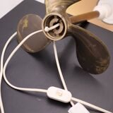 Solid brass helix lamp