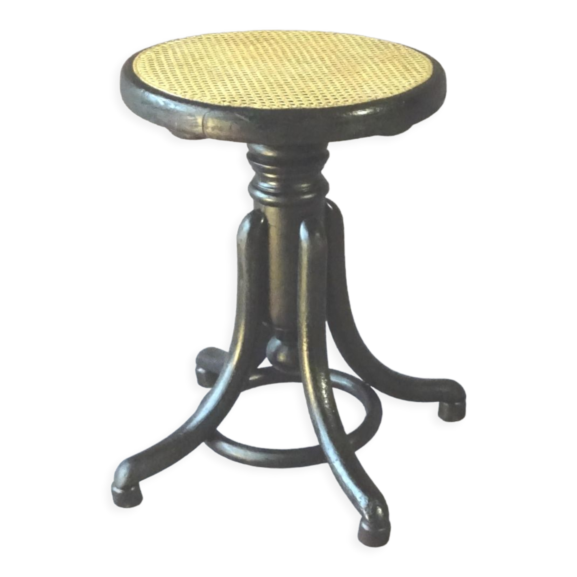 Thonet screw piano stool, 1900