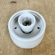Vintage White Porcelain Ceiling Light, 1970s