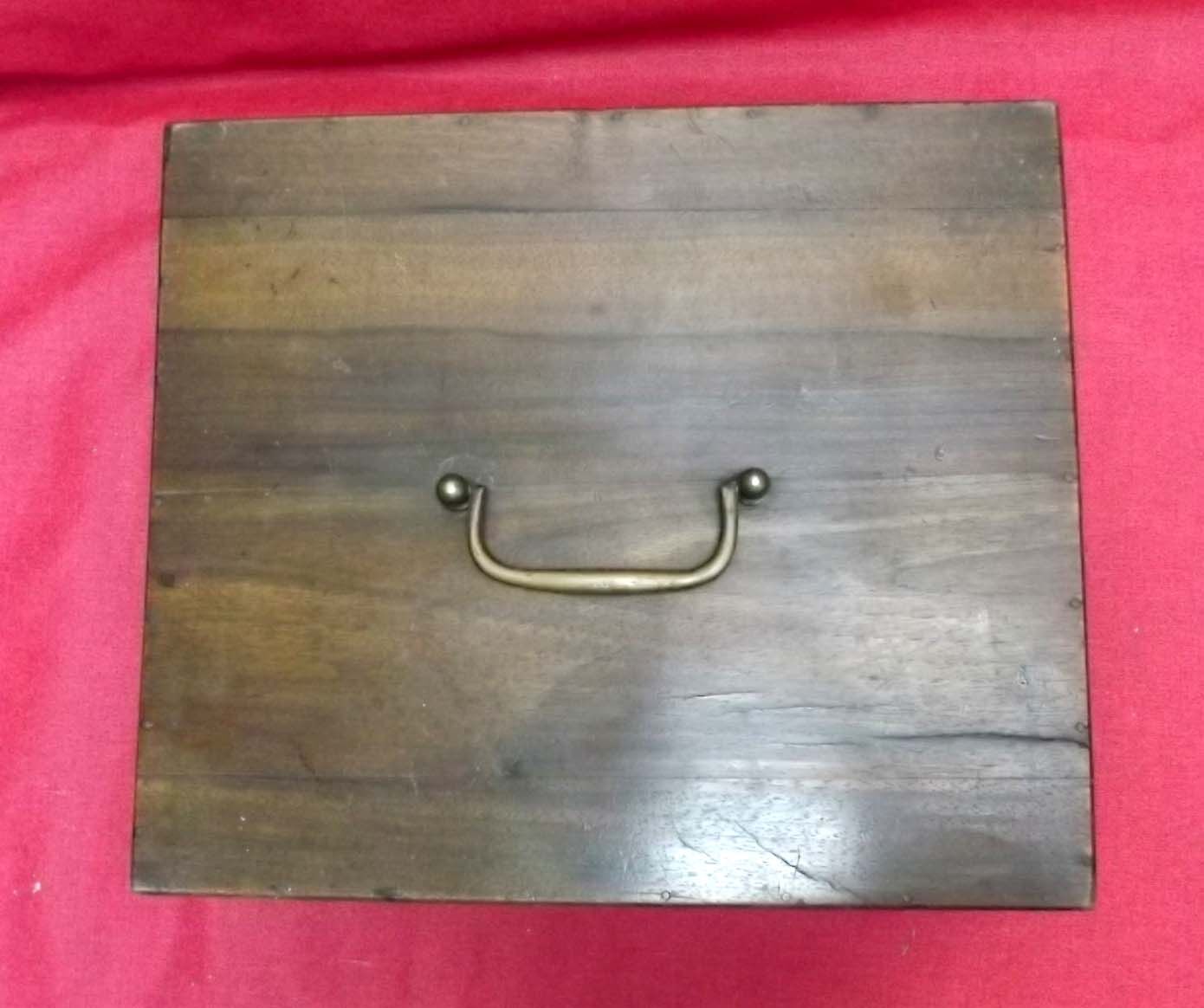 Old wooden cabinet with storage compartments