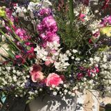 Vase plat faïence rouge fait-main