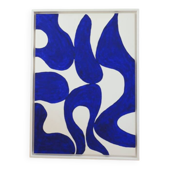 Majorelle blue painting