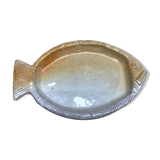 Fish dish in glazed soil