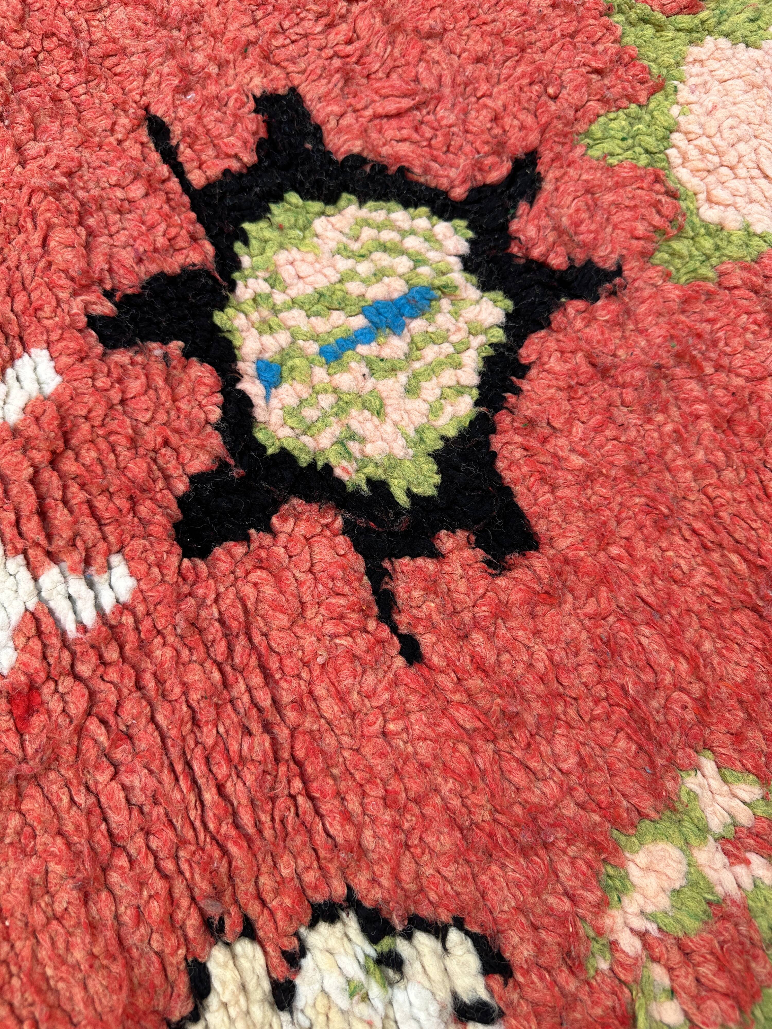 Moroccan carpet boujad orange - 173 x 350 cm