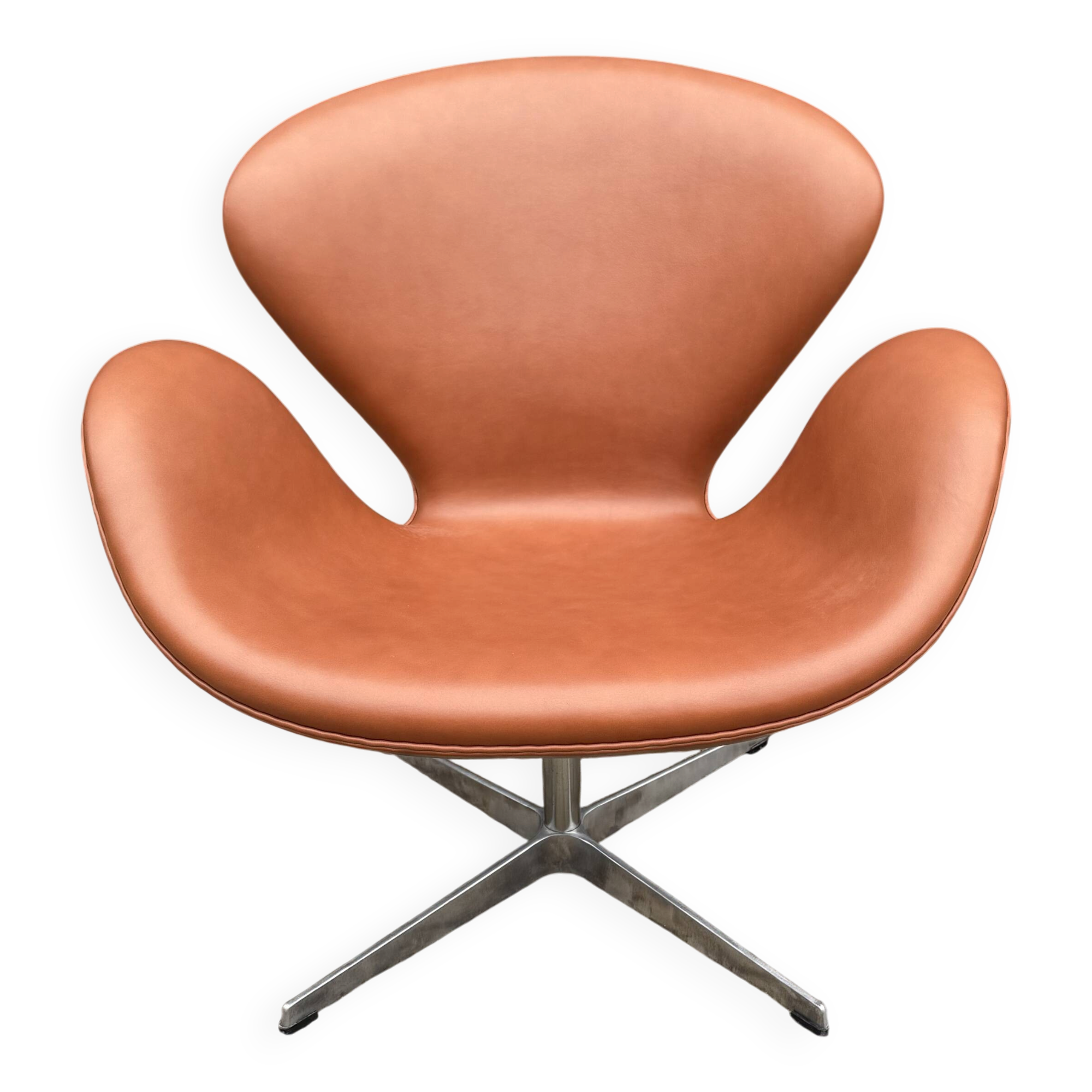 Fritz hansen swan chair cognac leather, new condition!!