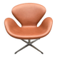 Fritz hansen swan chair cognac leather, new condition!!