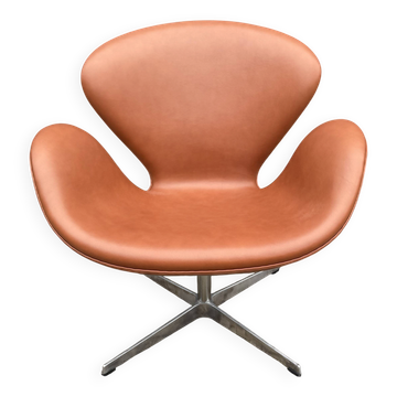 Fritz Hansen Swan chair cognac leather, as new!!