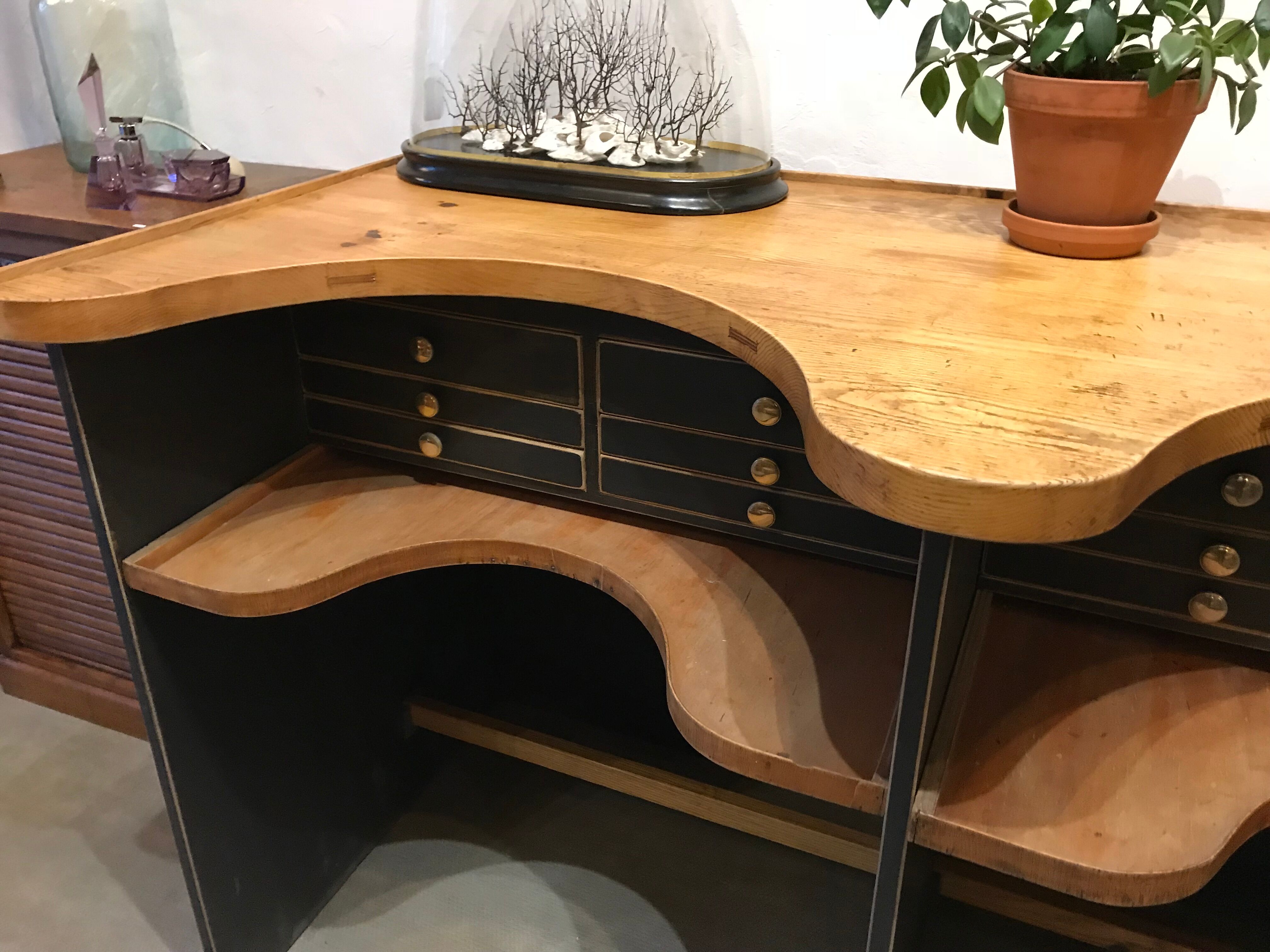 Workbench for a double jeweller of trade furniture