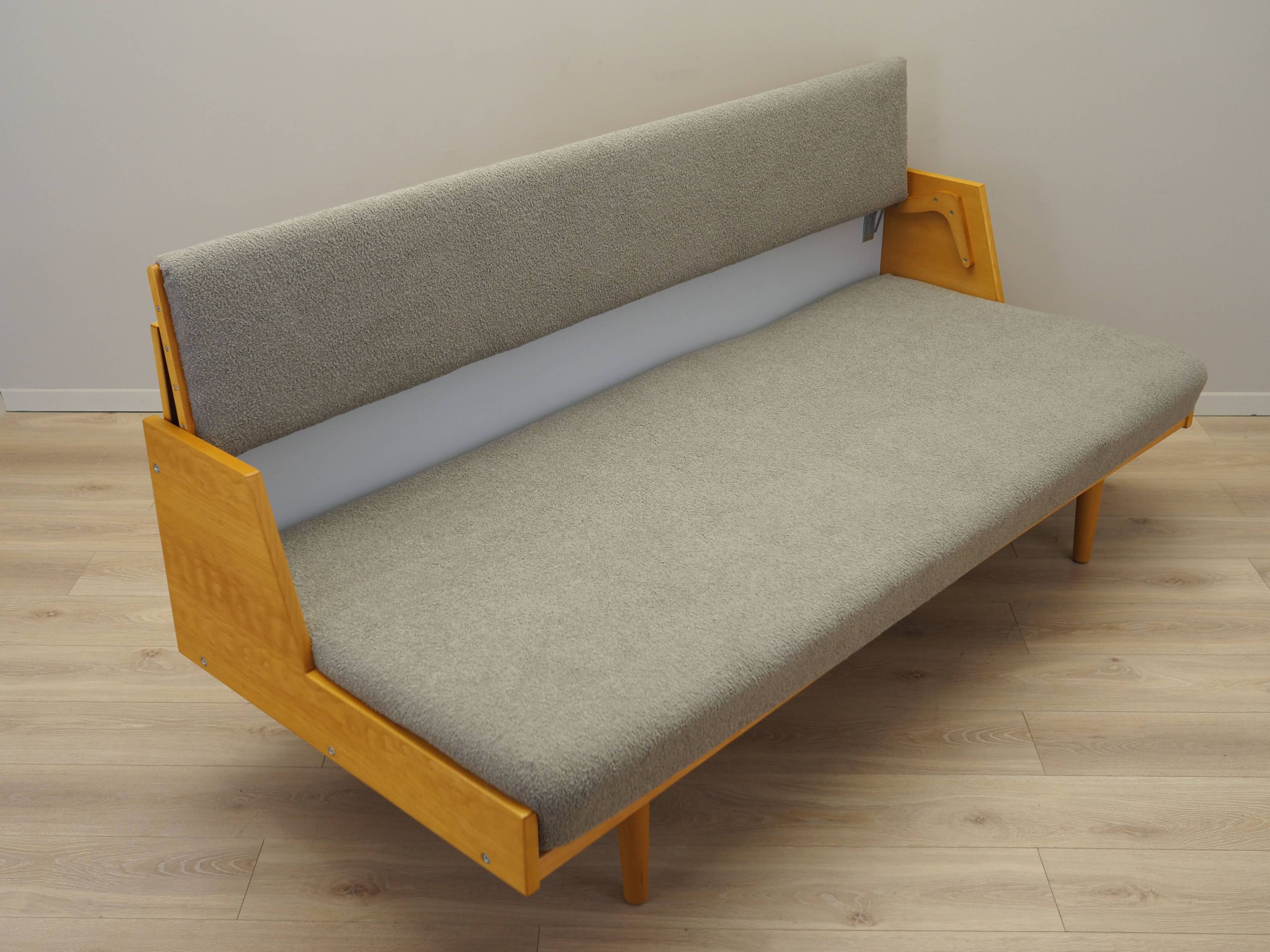 Beech sofa, Danish design, 1960s, designer: Hans. J. Wegner, manufacture: G
