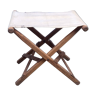 Folding canvas seat