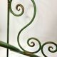 Vintage wrought iron magazine rack – handcrafted scrolls –