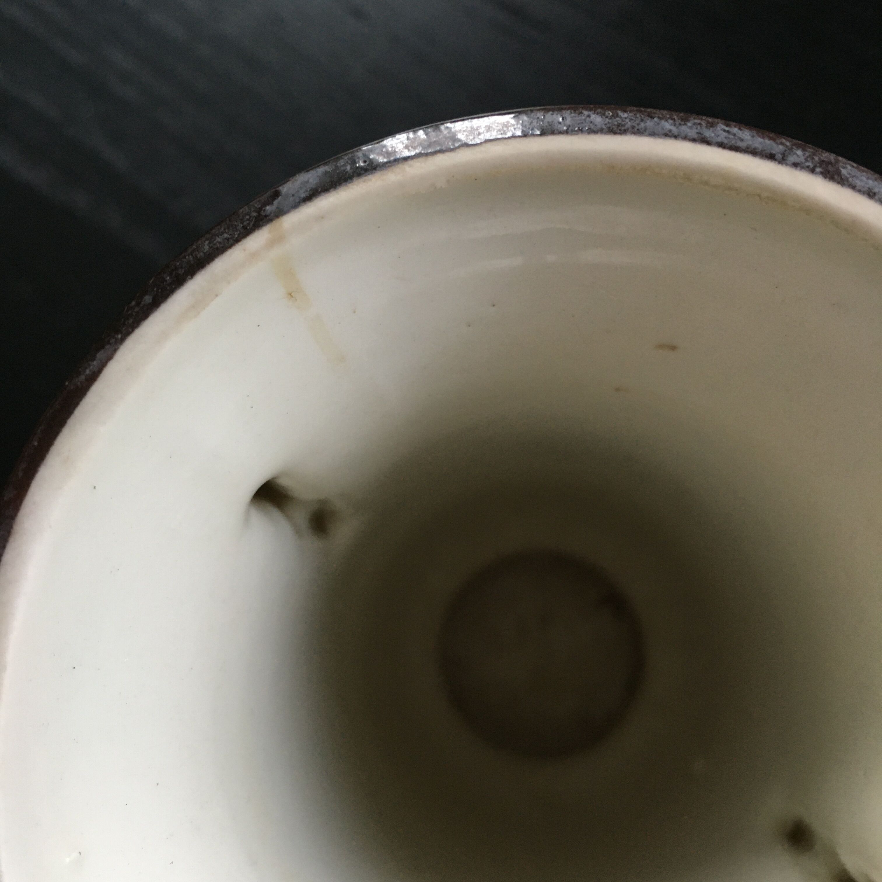 Basque art stoneware vase