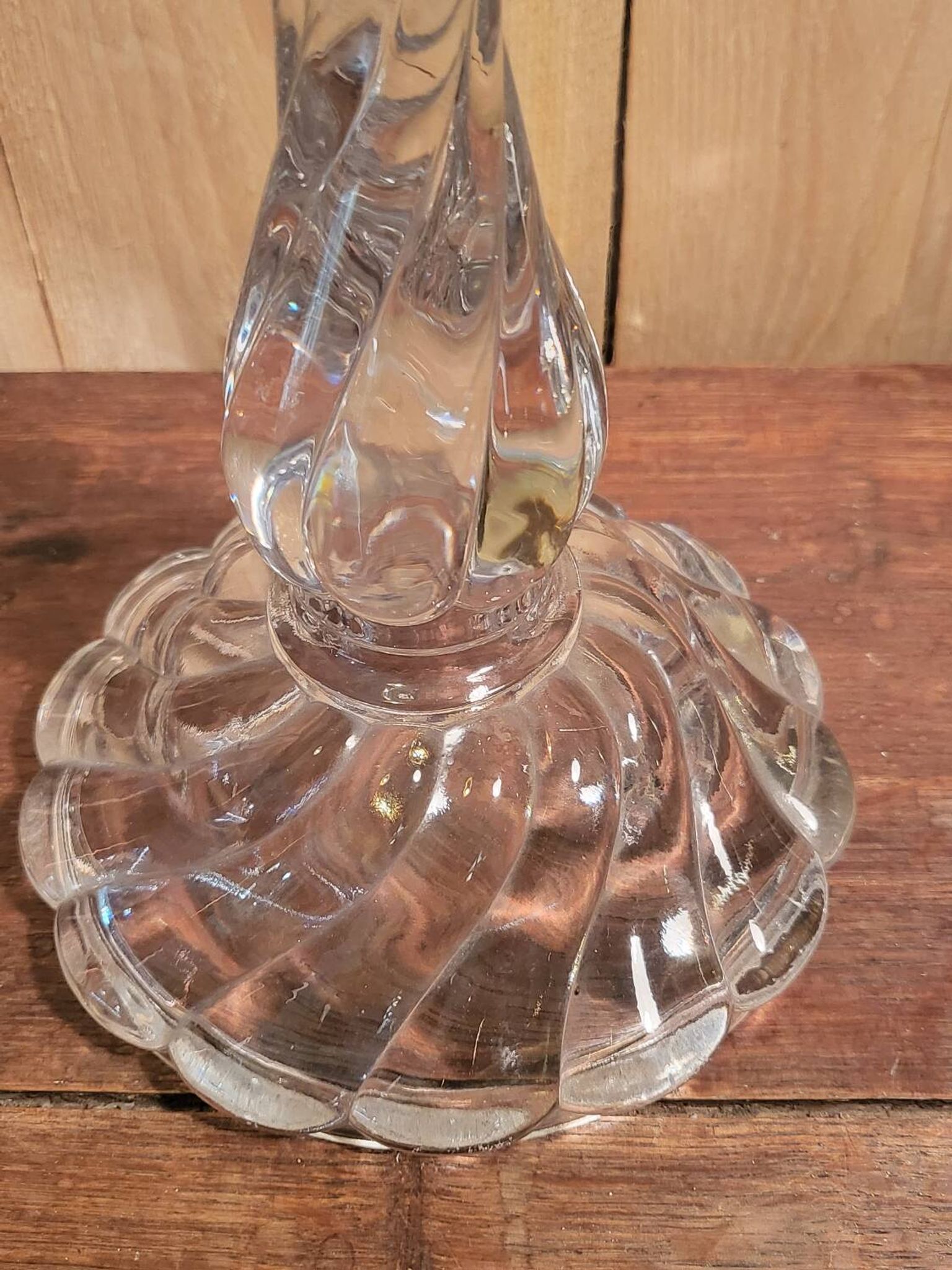 Crystal candle holder