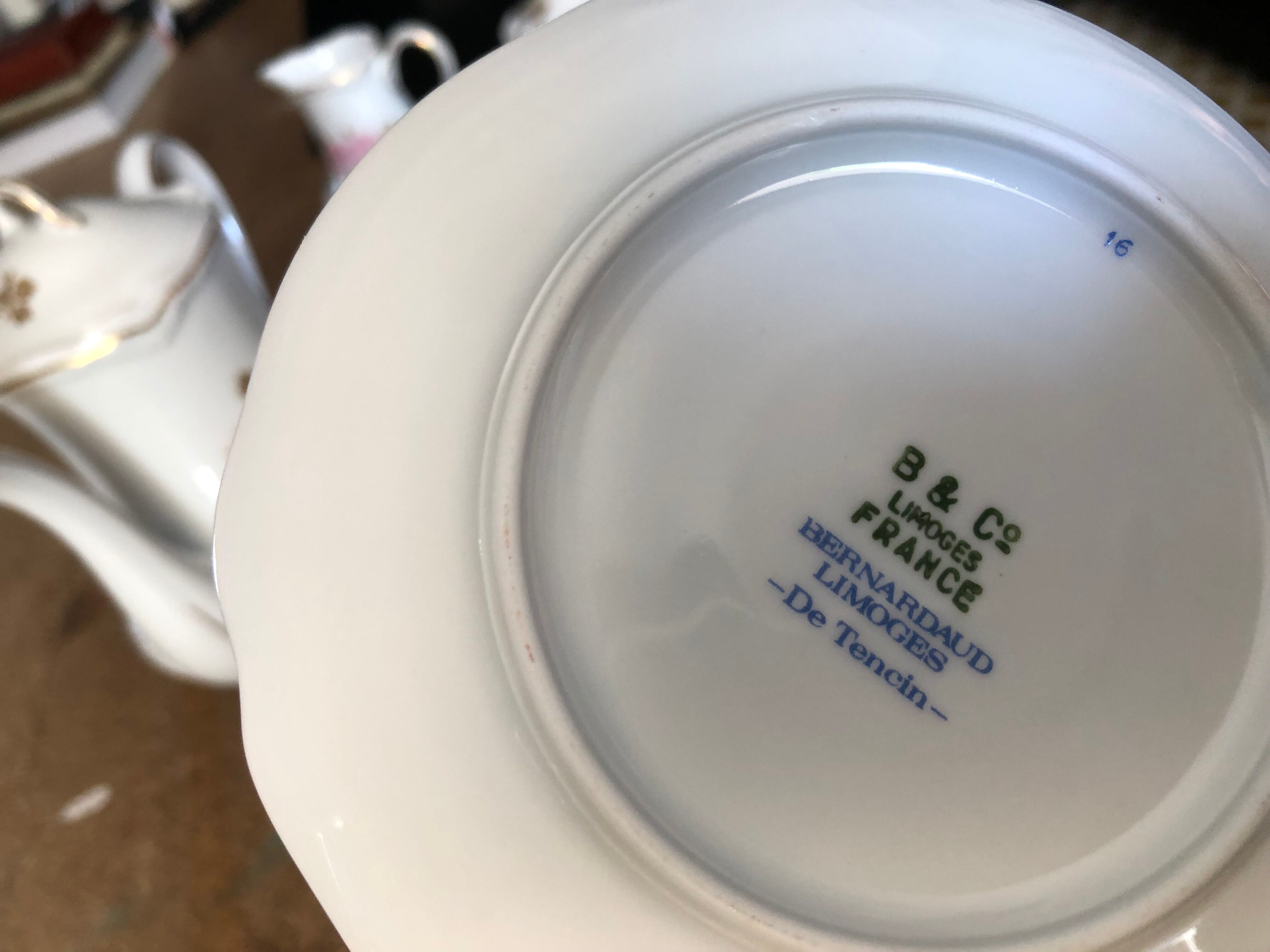 Limoges porcelain coffee service by Bernardaud